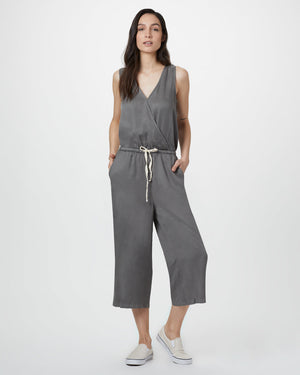 Gray Women's Lightweight Tencel Jumpsuit