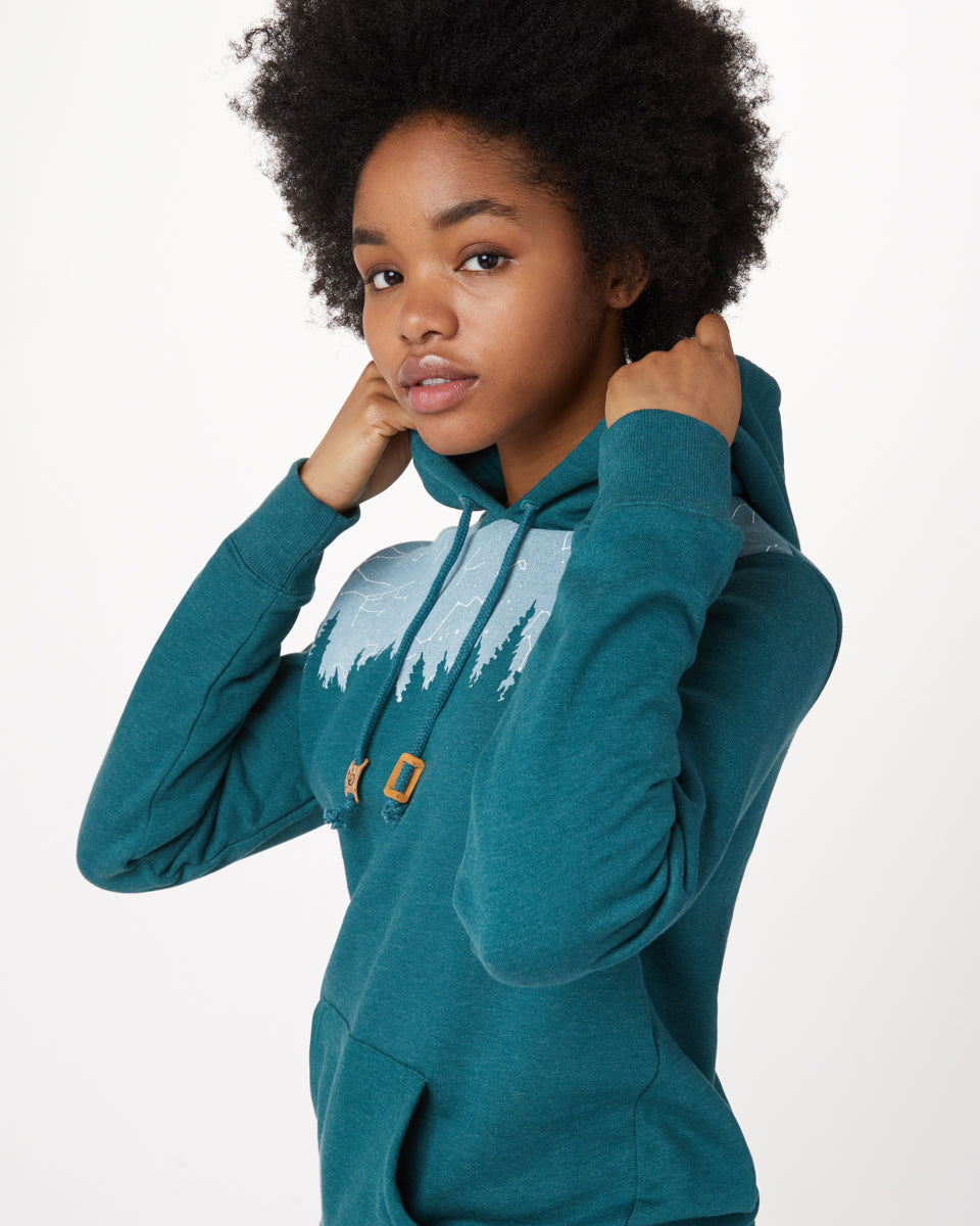 Womens Constellation Juniper Hoodie Organic Cotton