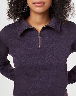 Purple Women's Quarter Zip Sweatshirt