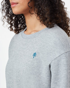 Gray Womens Graphic Crew Neck