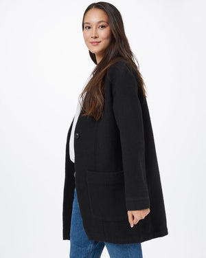 Black Women's Organic Cotton Cardigan