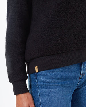 Black Women's Sherpa Sweatshirt