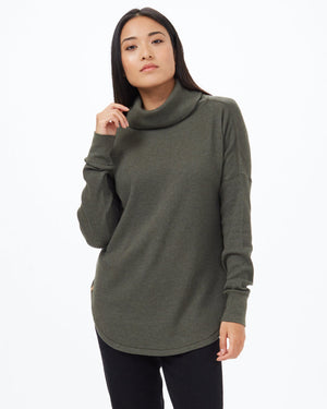 Green Women's Waffle Knit Sweater