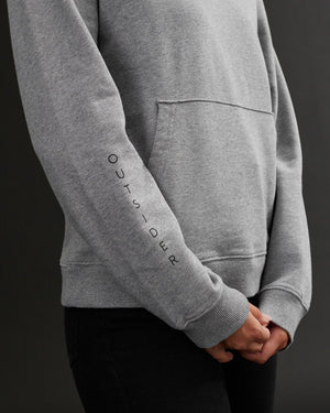 Gray Women's Organic Cotton Pullover Hoodie