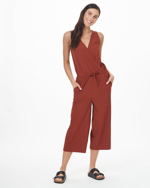 Red Women's Repreve V-Neck Romper