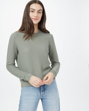 Green Women's Organic Ribbed Sweater