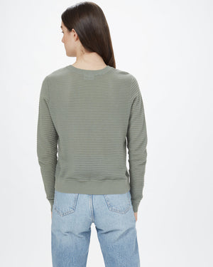 Green Women's Organic Ribbed Sweater