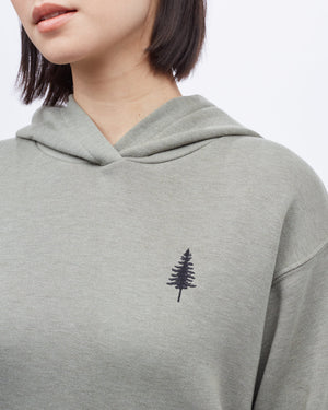 Green Organic Fleece Pullover Hoodie