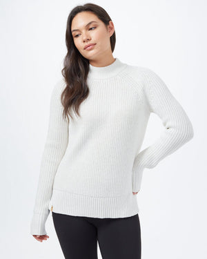 White Women's Long Sleeve Knit Jumper