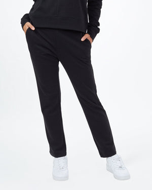 Black Women's Knit Casual Trousers