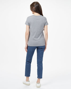 Gray Organic Cotton, Crew-Neck T-Shirt