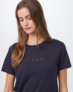 Blue Recycled Graphic Tee