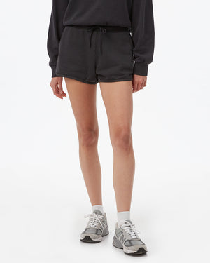 Black Women's Organic Cotton Sweatshorts