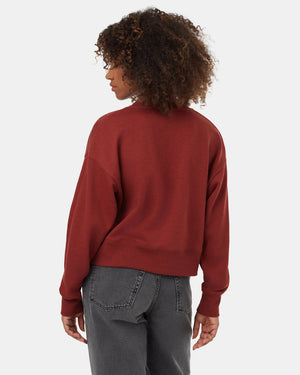 Red-Cotton-Relaxed-Longsleeve-Crew