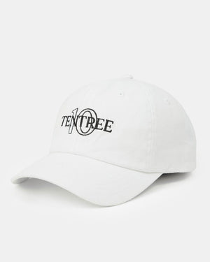 White Adjustable Organic Cotton Baseball Cap