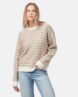 Women's Stripe Eco-Friendly Sweater