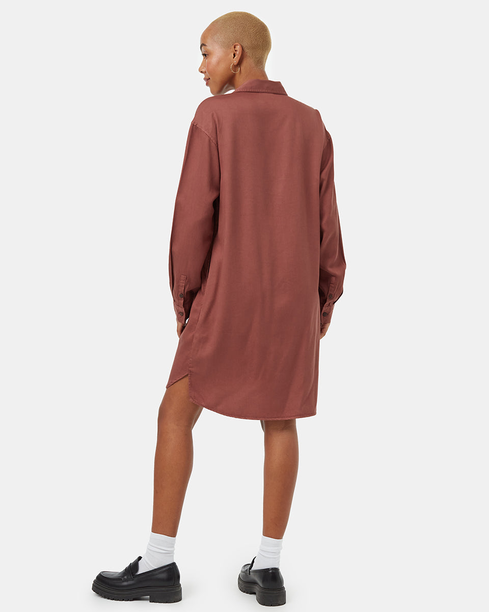 Womens Oversized Shirt Dress | TENCEL™ Lyocell